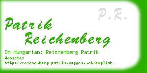 patrik reichenberg business card